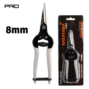   NAKAYAMA PRO egyenes szőlőmetsző olló 190mm, vágási átmérő 8mm (SSF272)