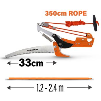   NAKAYAMA teleszkópos metszőfűrész 330 mm, 1,0 mm, 1,2-2,4 m (SSF355)