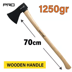   NAKAYAMA PRO Balta, fejsze kerti és tűzifa-darabolási munkákhoz, 800 g, 36 cm, fa nyéllel (SSF554)