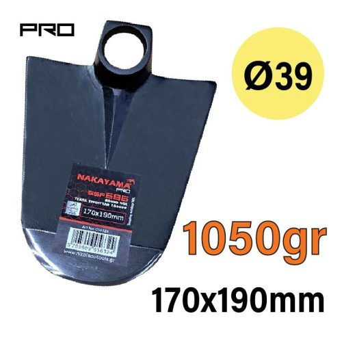 NAKAYAMA PRO kerek kapa 170x190mm 1050gr (SSF686)