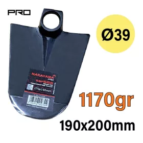 NAKAYAMA PRO kerek kapa fej 190x200mm, 1170gr (SSF687)