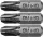 STHOR Bitkészlet 3 darab 1/4 PH3X25mm (65454)