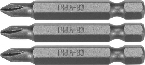 STHOR Bitkészlet 3 darab 1/4 PH1X50mm (65456)
