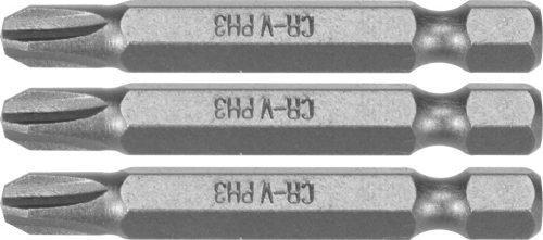 STHOR Bitkészlet 3 darab 1/4 PH3X50mm (65458)
