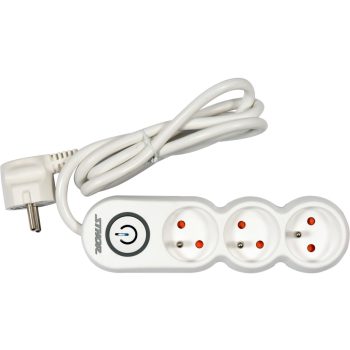   STHOR Hálózati elosztó földeléssel, 3 aljzat, 1,5 m kábel  (72350)