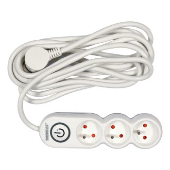   STHOR HOSSZABBÍTÓ ALUMÍNIUM HÁZBAN TÚL- ÉS TÚLTERHELÉS VÉDELEMEL, 6 ALJZAT  KAPCSOLÓVAL 3m (72352)