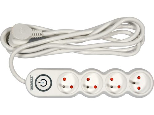 STHOR Elektromos hosszabbító 4 aljzattal, 3m (72354)