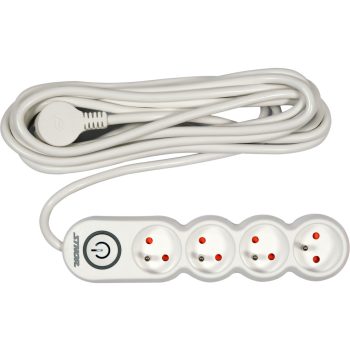   STHOR HOSSZABBÍTÓ KÁBEL  4 ALJZAT FÖLDELT KAPCSOLÓVAL 5M 1,5MM2 (72355)