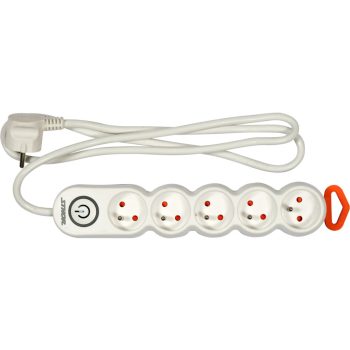   STHOR Elektromos elosztó hosszabító  5 aljzat 1,5m (72356)