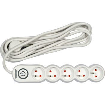   STHOR Elektromos hosszabbító 5 dugalj 5 m földeléssel  (72358)