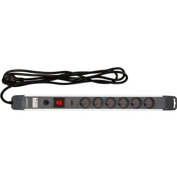   STHOR HOSSZABBÍTÓ KÁBEL ALUMÍNIUM HÁZBAN TÚL- ÉS TÚLTERHELÉS VÉDELEMEL, 6 ALJZATTAL  ÉS KAPCSOLÓVAL  3 M (72373)