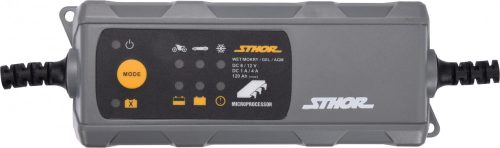 STHOR Elektromos akkumulátor töltő 6-12V 0,8/3,8 (82555)