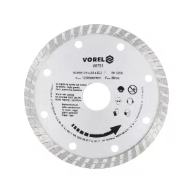 VOREL Turbo gyémánt vágókorong 115 mm (08751)