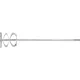 VOREL Festék- és habarcskeverő szár, SDS+, 100X500 mm (09097)
