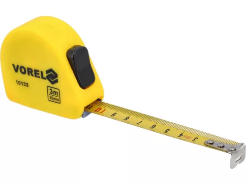 VOREL mérőszalag 3 m x 16 mm, kék (10133)