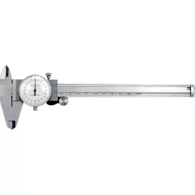   VOREL Tolómérő mérőórás, 0–150 mm, ±0,02 mm, rozsdamentes acél (15220)