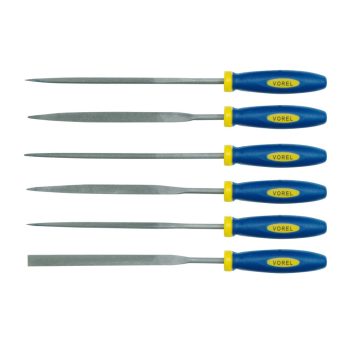 VOREL 6 részes tűreszelő készlet 160mm (25352)