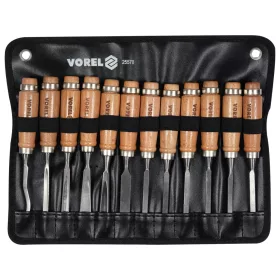 VOREL Fafaragó véső készlet 12 db szett (25570)