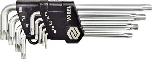 VOREL Torx kulcs készlet 9 részes T10-T50 CrV (56478)
