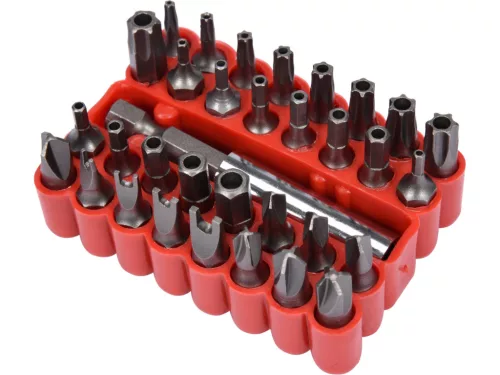 VOREL Bit készlet 33 részes 1/4 col (66330)