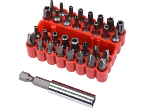 VOREL Bit készlet 33 részes 1/4 col (66330)