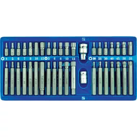   VOREL Bithegy készlet 40 részes Imbusz, Torx, Spline (66400)