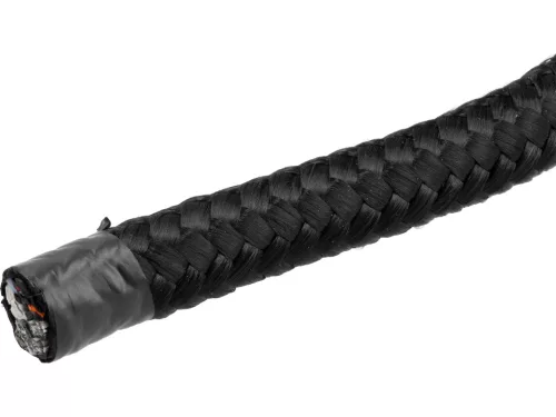 VOREL Fonott polipropilén kötél 20 mm, 50 m, nagy teherbírású, fekete (69486)