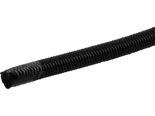 VOREL Rugalmas fonott kötél 12 mm, 100 m, gumiszálas maggal, fekete (69553)