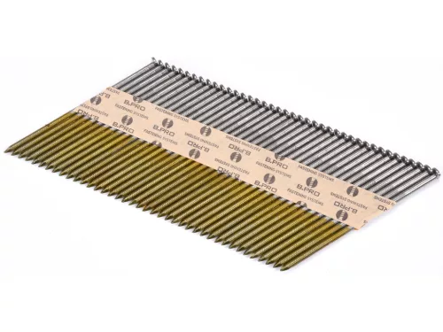 VOREL Síktáras szeg papírszalagon, 90 × 3,1 mm, 34°, 2000 db (72013)