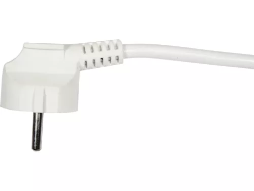 VOREL Elektromos hálózati elosztó, földelt hosszabbító 5 aljzattal, 3 méter, fehér (72506)