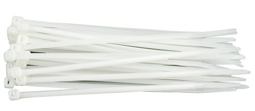 VOREL Kábelkötegelő fehér 430x4,8mm (100db/cs) (73887)
