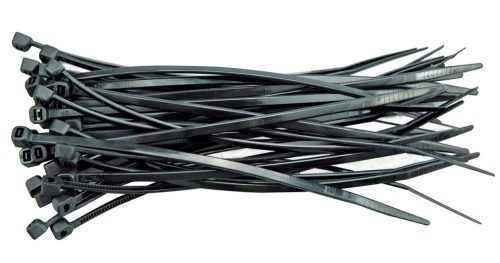 VOREL Kábelkötegelő fekete 280x4,8mm (100db/cs) (73929)