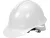 VOREL Munkavédelmi sisak fehér HDPE (VO-74173)