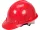 VOREL Munkavédelmi sisak piros HDPE (VO-74174)