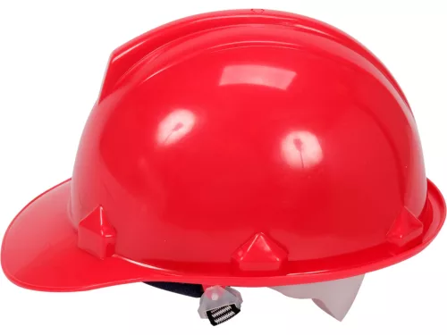 VOREL Munkavédelmi sisak piros HDPE (VO-74174)