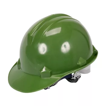 VOREL Munkavédelmi sisak zöld HDPE (VO-74176)