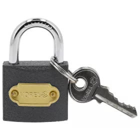 VOREL Vas lakat 32 mm - szürke 3db kulcs (VO-77061)