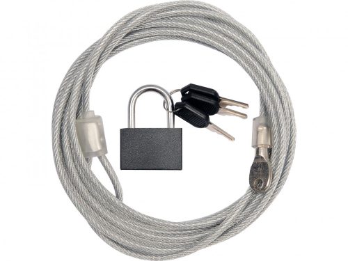 VOREL Biztonsági kábel és zár 3 kulcs (VO-77815)