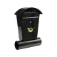 VOREL Postaláda fekete 480x280x80mm (78590)