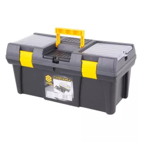   VOREL Szerszámosláda PVC műanyagból, 20”, 525 × 256 × 246 mm, kivehető tálcával (78813)
