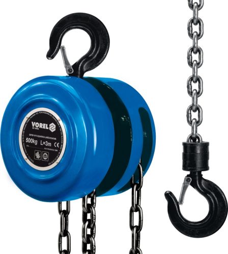 VOREL Láncos emelő 1000kg (80751)