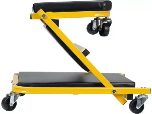 VOREL Szerelő aláfekvő és műhelygörgős ülőke 2 az 1-ben, 150 kg teherbírással (81827)