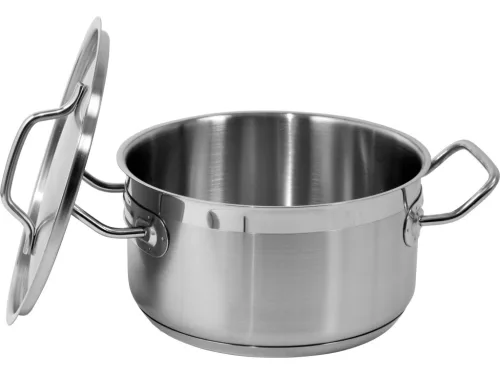 YATO Lábas fedővel 3,3 liter 200x105 mm Inox (YG-00040)