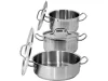 YATO Lábas fedővel 3,3 liter 200x105 mm Inox (YG-00040)