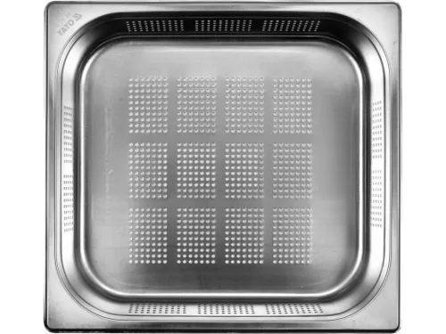 YATO perforált GN rozsdamentes acélból, méretek GN 2/3, 65 mm, űrtartalom 6,5 l (YG-00360)