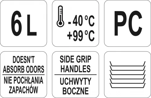 YATO Műanyag tartály 6L (YG-00522)