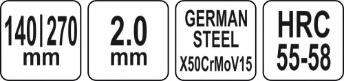 YATO Kés 140mm (YG-02227)