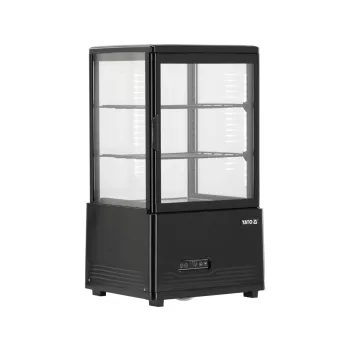   YATO  Nagykonyhai ipari  ÁLLÍTHATÓ VITRINES HŰTŐ, 59 Liter 46x41x82 cm, fekete (YG-05050)