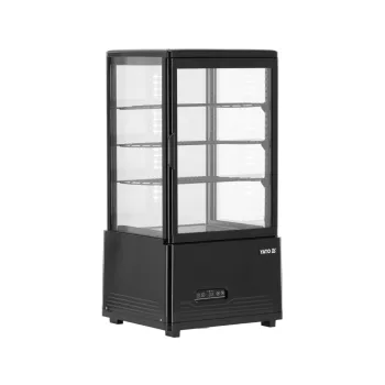   YATO Nagykonyhai ipari PULTRA ÁLLÍTHATÓ VITRINES HŰTŐ, 69 Liter 46x41x90 cm, fekete (YG-05051)