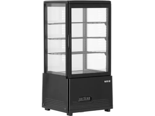 YATO PULTRA ÁLLÍTHATÓ VITRINES HŰTŐ, 79 Liter 46x41x97 cm, fekete (YG-05052)